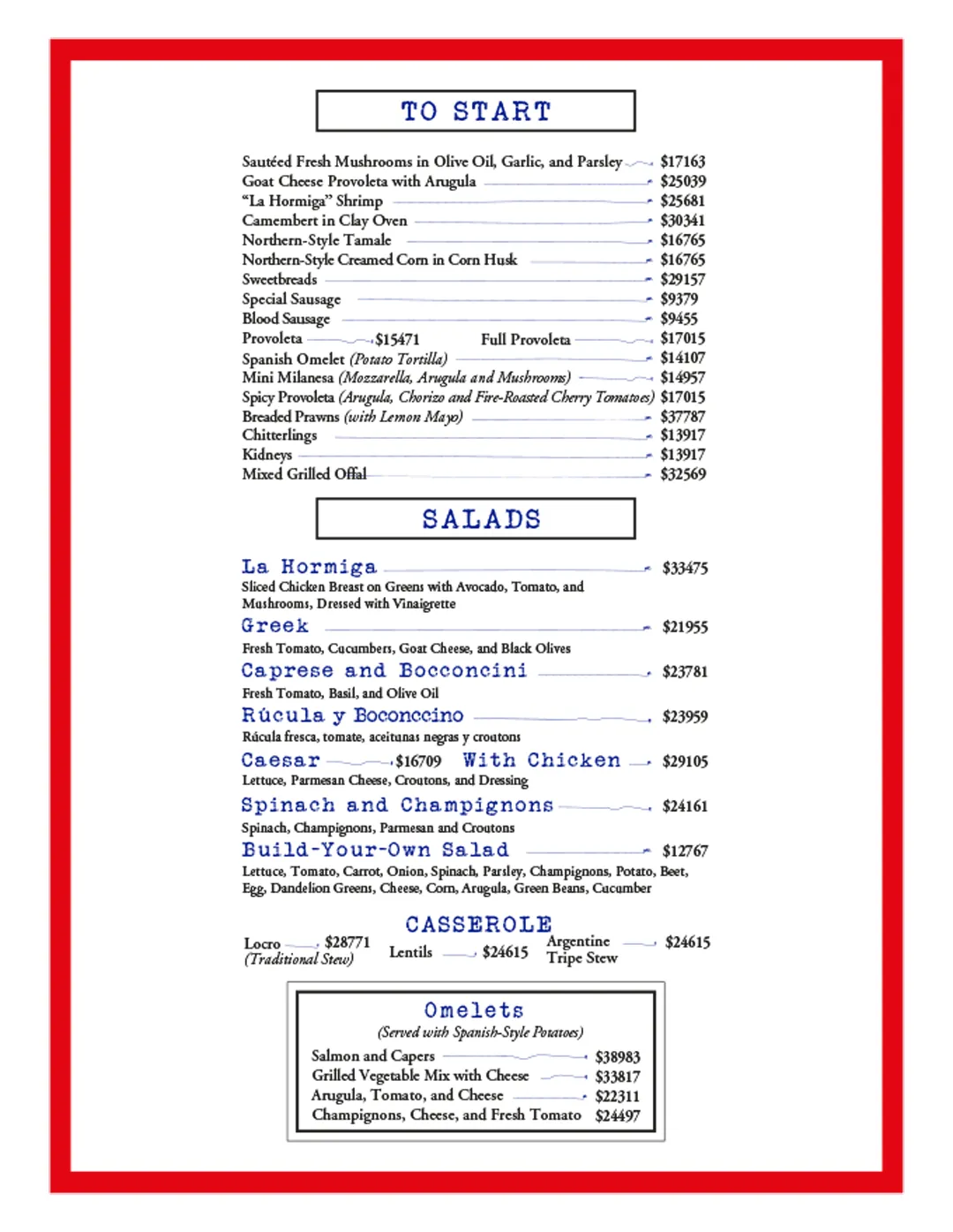 Menu — Page 2