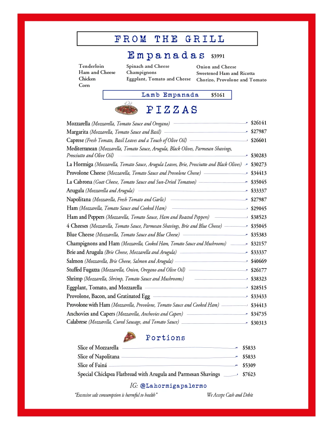 Menu — Page 3