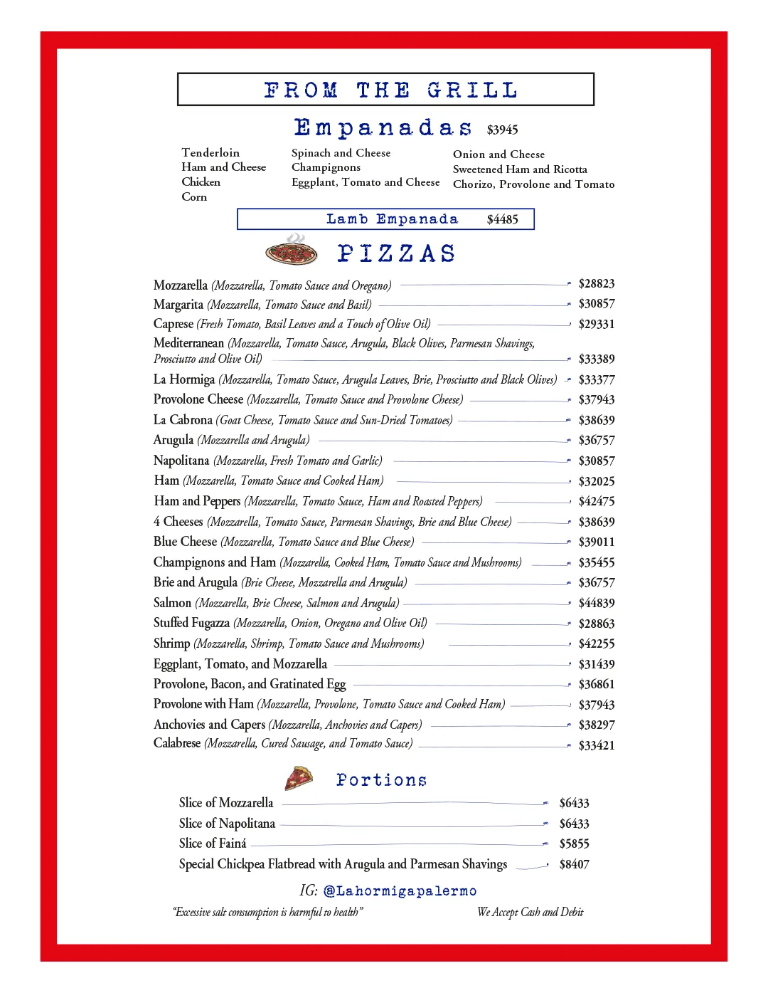 Menu — Page 3
