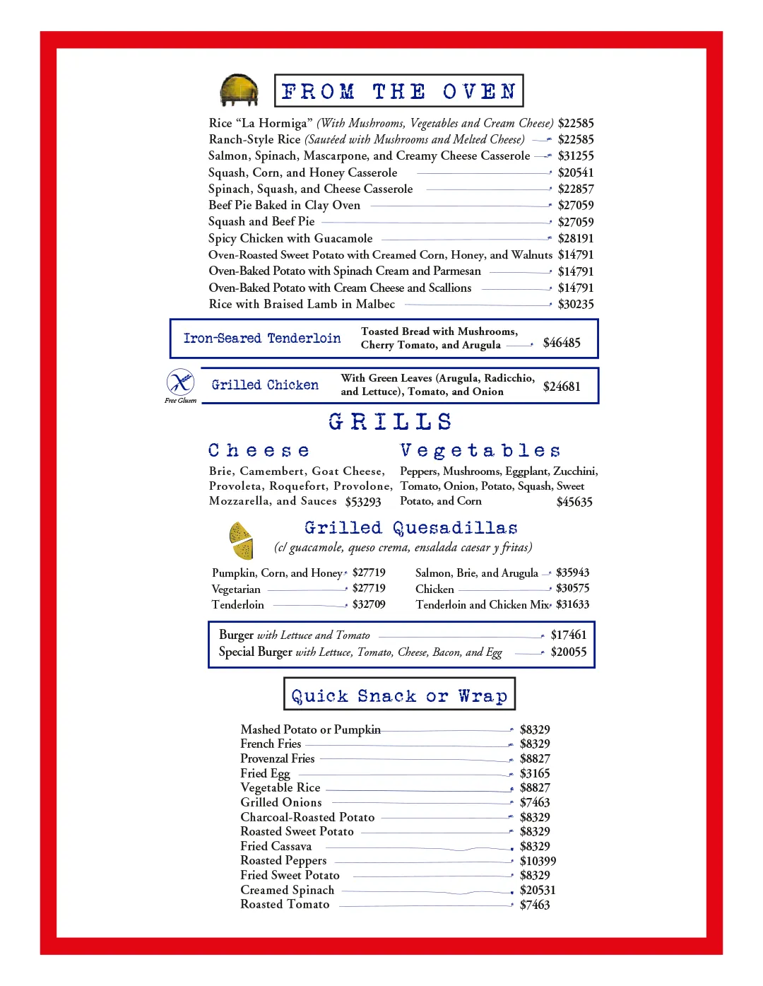 Menu — Page 5