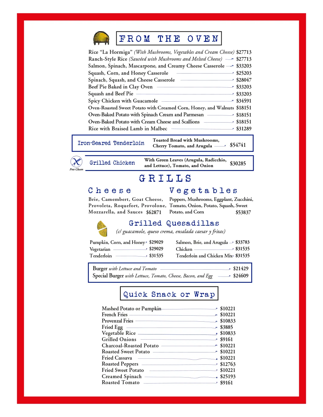 Menu — Page 5