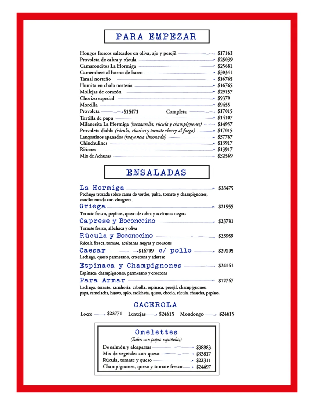 Menú — Página 2