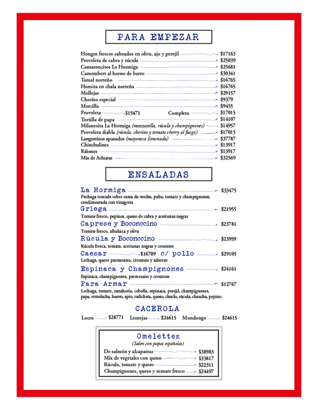 Menú — Página 2